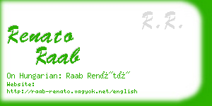 renato raab business card